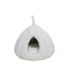 PetPals Rose Hut Pet Bed Ivory 17.7 in
