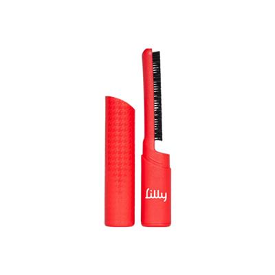 Lilly Brush Pet Hair Clean-Up Brush & Cap Red Small