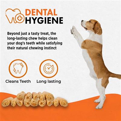 Canine Naturals Chicken Recipe Chew - 4" Roll (2 Pk)