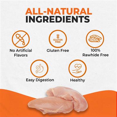 Canine Naturals Chicken Recipe Chew - 5" Stick