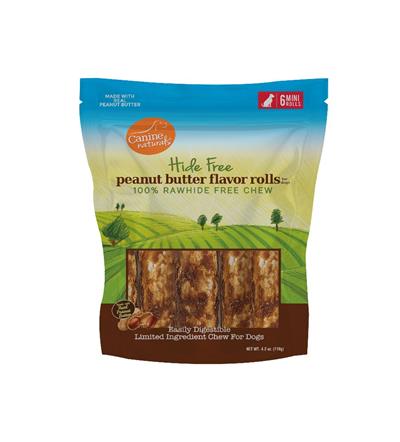 Canine Naturals Natural Peanut Butter Chew - 2.5" Mini Roll (6 Pk)