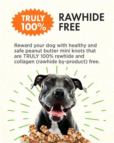 Canine Naturals Natural Peanut Butter Chew - Mini Knot (12 Pk)