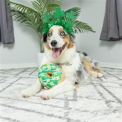 Shamrock Donut Dog Toy