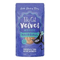 Tiki Pet Cat Velvet Mousse Hairball Chicken Tuna 2.8oz.