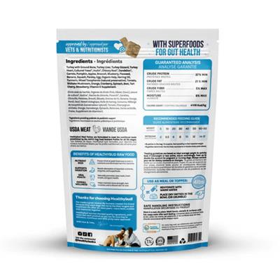 Healthy Bud Dog Freeze-dried 14oz. Turkey Patties