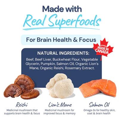 Healthy Bud Dog 6.5oz. Training Treats Beef with Superfoods