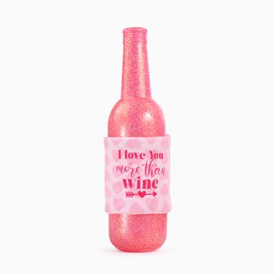 Woof Love —Love you more than wine – TPR Rubber Dog Toy