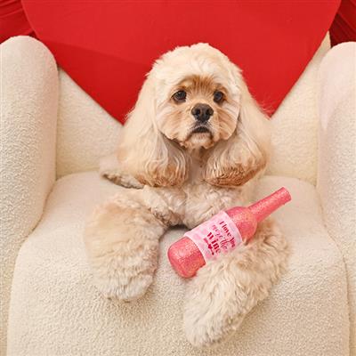 Woof Love —Love you more than wine – TPR Rubber Dog Toy
