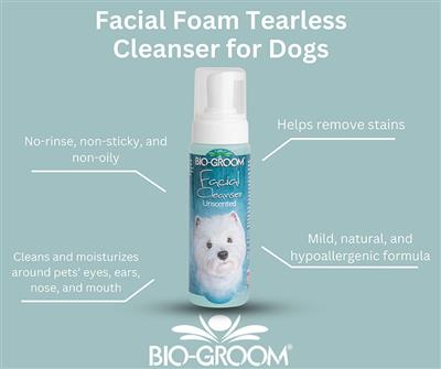Bio-Groom Facial Foam Cleanser 8oz