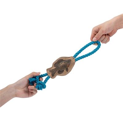 Tall Tails Natural Leather Color Fish Tug - 12"