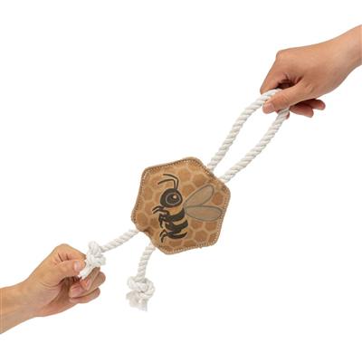 Territory Natural Leather Color Bee Tug Toy