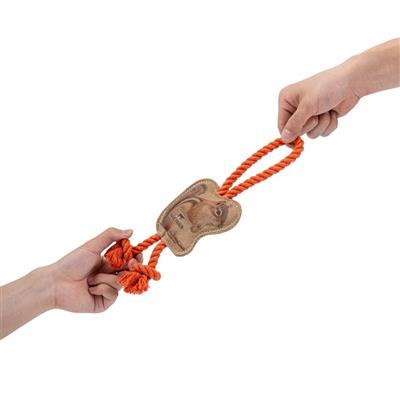 Tall Tails Natural Leather Color Chipmunk Tug - 12"