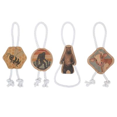 Territory Natural Leather Color Cow Tug Toy
