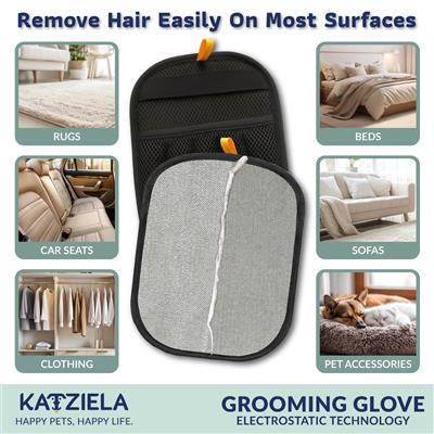 FurTidy Glove by Katziela – Pet Hair Remover Glove for Dogs & Cats