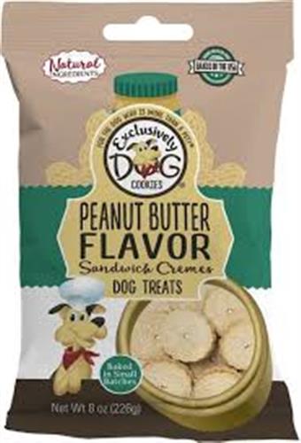 Exclusively Pet Sandwich Cremes Peanut Butter 8oz.
