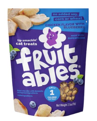Fruitables Limited Ingredient Crunchy Cat Treats Chicken w/Blueberry 1ea/2.5 oz