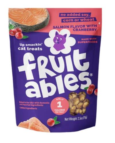 Fruitables Limited Ingredient Crunchy Cat Treats Salmon w/Cranberry 1ea/2.5 oz