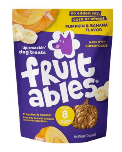 Fruitables Crunchy Baked Dog Treats Pumpkin Banana 1ea/7 oz