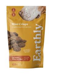 Earthly Dog Mini Crisps Millet & Beef 2.5oz.
