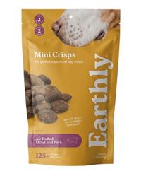Earthly Dog Mini Crisps Millet & Pork 2.5oz.