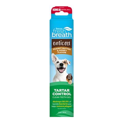 Vfresh Breath By Tropiclean Dog Enticers Gel Peanut Butter & Honey 2oz.