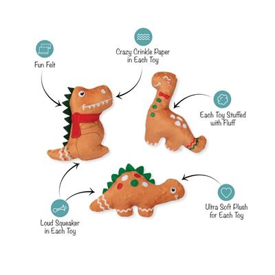 Baking Spirits Bright 3Pcs Small Dog Toy Set