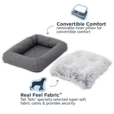 Tall Tails Dog & Cat Grey All In One Bed, 44" x 34"