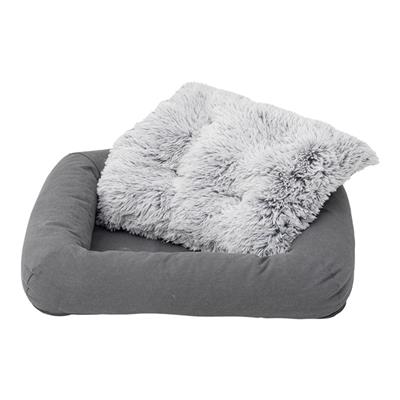 Tall Tails Dog & Cat Grey All In One Bed, 28" x  22"