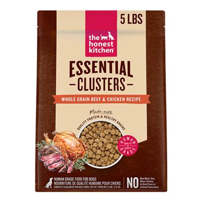 The Honest Kitchen Dog Essential Clusters Beef, Chicken & Oat 5lbs.