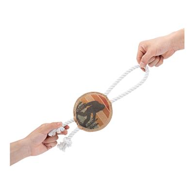 Territory Dog Natural Leather Color Bigfoot Tug Toy 14in.