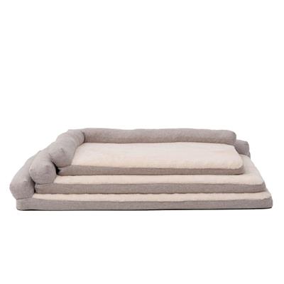 Territory Dog & Cat Khaki Lounger Bed, 36" x 27"