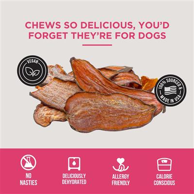 Dehydrated Sweet Potato Chews - BULK