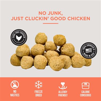 Freeze Dried Chicken Meatballs - Bulk
