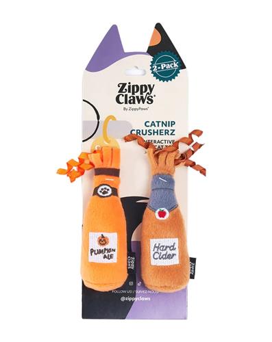 Zippyclaws Catnip Crusherz Hard Cider/Pumpkin Ale 2 Pk