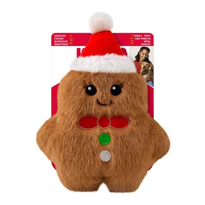 KONG Holiday Snuzzles Gingerbread Dog Toy Md