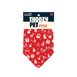 ThoozyPet Holly Days Bandana Red XS / Small