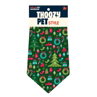 ThoozyPet Deck The Paws Bandana Medium / Large