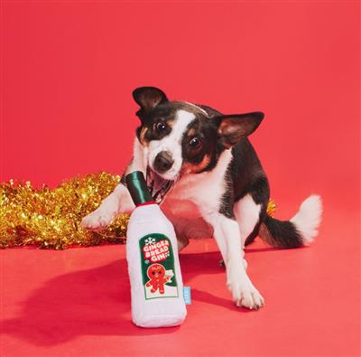 BARK Gingerbread Gin Dog Toy