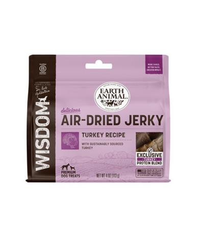 Earth Animal Dog Wisdom Air-Dried Jerky Turkey 4oz.