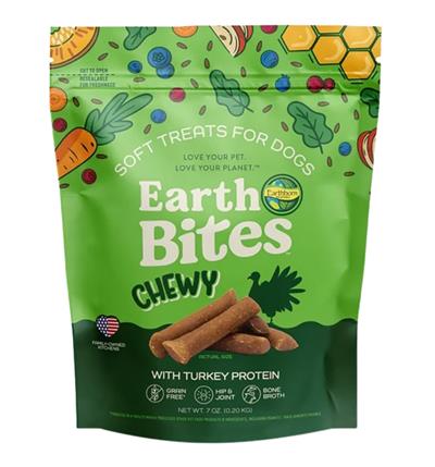 Earthborn Dog Grain Free Earthbites Chewy Turkey 7oz.