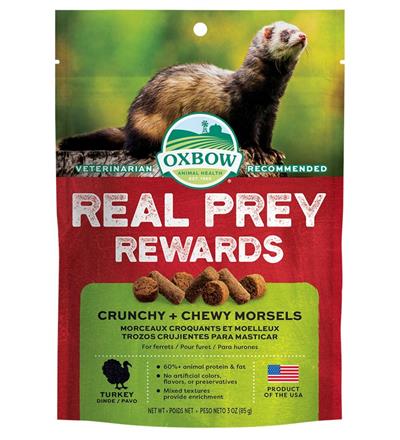 Oxbow Small Animal Real Prey Rewards Treat Turkey 3oz.