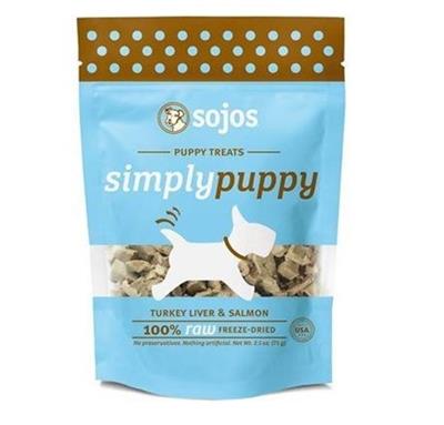 Sojos Dog Puppy Turkey Salmon Treat 2.5 oz.