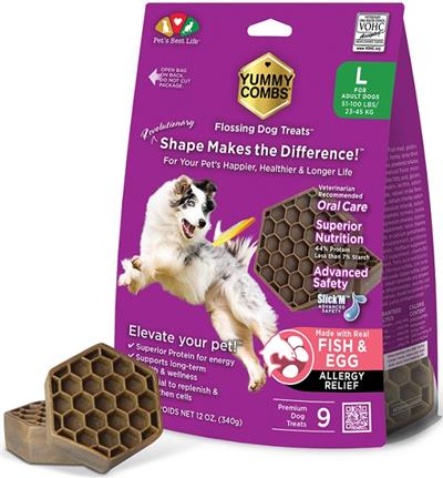 Yummy Combs Dog Fish & Eggs 12oz. Dental Extra Large