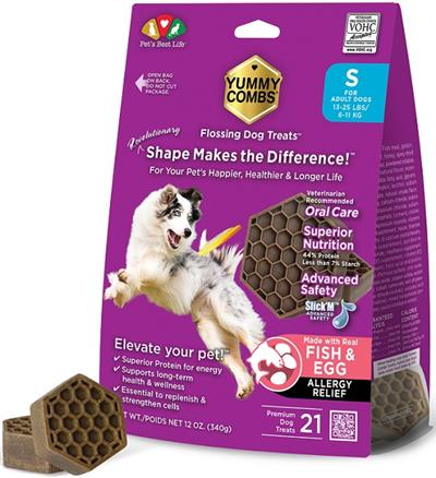 Yummy Combs Dog Fish & Eggs 12oz. Dental Small