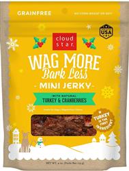 Cloud Star Wagmore Dog Holiday Jerky Duck 4oz.