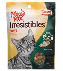Meow-Mix Irresistibles Soft Cat Treats Turkey 5ea/3 oz