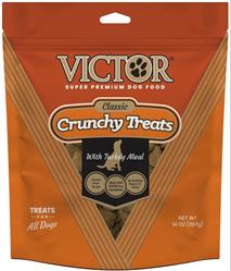 Victor Super Premium Dog Food Classic Crunchy Dog Treats Turkey Meal 1ea/14 oz