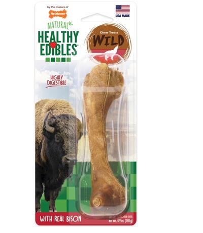 Nylabone Healthy Edibles WILD Natural Long Lasting Bison Dog Chew Treats Bison, Large/Giant  Up To 50 Lbs. 1 ct