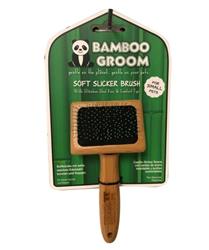 Bamboo Groom Soft Slicker Brush Small