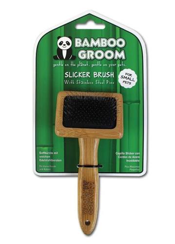 Bamboo Groom Slicker Brush Small